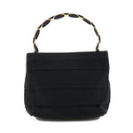 Salvatore Ferragamo Black Canvas Handbag (Pre-Owned)