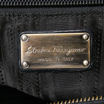 Salvatore Ferragamo Black Leather Shoulder Bag Tote Bag (Pre-Owned)