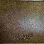 Bvlgari Dark Brown Navy Canvas Leather Wallet (Bi-Fold) (Pre-Owned)