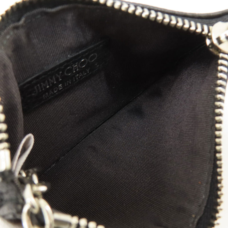 Jimmy Choo Black Leather Coin Purse/Coin Case (Pre-Owned)