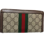 Gucci Beige Gg Supreme Long Wallet (Bi-Fold) (Pre-Owned)