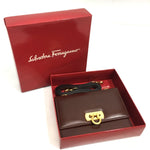 Salvatore Ferragamo Brown Leather Shoulder Bag (Pre-Owned)