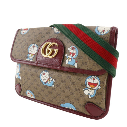 Gucci Brown Gg Supreme Canvas Fanny Pack Sling Bag (Pre-Owned)