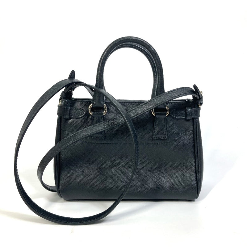 Salvatore Ferragamo Black Leather Shoulder Bag (Pre-Owned)