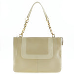 Versace Beige Leather Shoulder Bag (Pre-Owned)