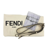 Fendi Beige Brown Gray Leather Handbag (Pre-Owned)