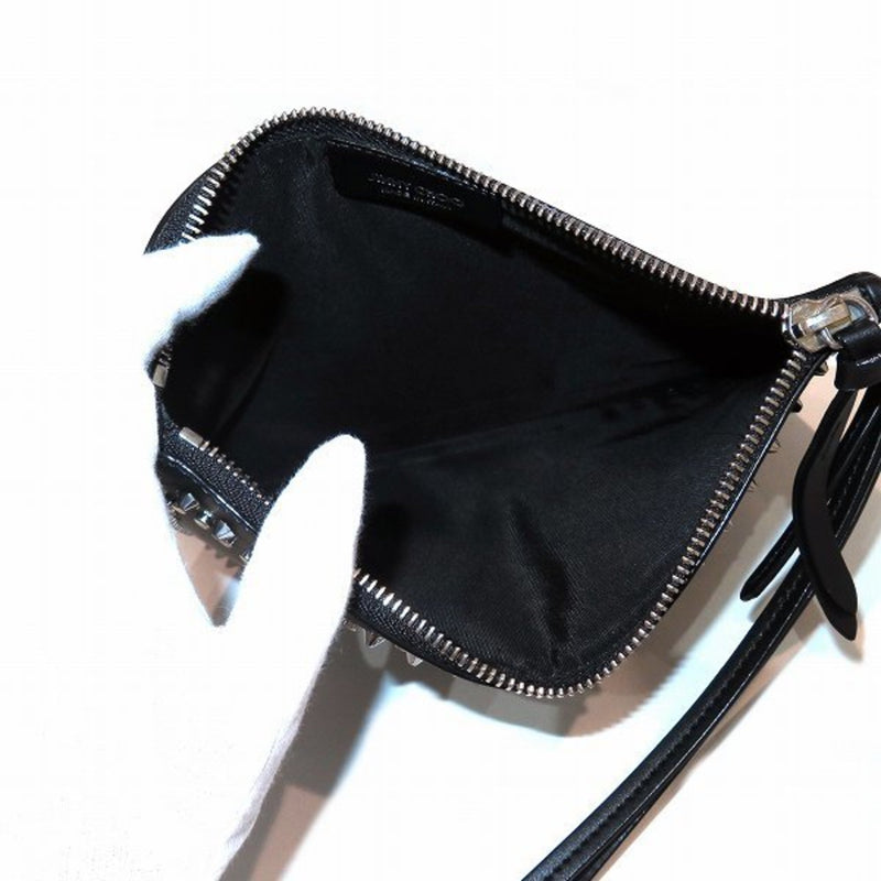 Jimmy Choo Black Leather Clutch Bag (Pre-Owned)