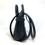 Salvatore Ferragamo Black Leather Shoulder Bag (Pre-Owned)