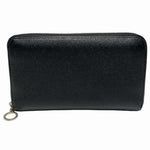 Bvlgari Black Leather Long Wallet (Bi-Fold) (Pre-Owned)