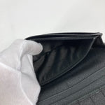 Bvlgari Black Leather Long Wallet (Bi-Fold) (Pre-Owned)