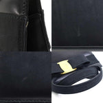 Salvatore Ferragamo Black Leather Handbag Shoulder Bag (Pre-Owned)