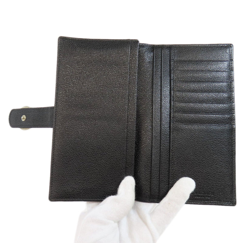 Bvlgari Black Leather Long Wallet (Bi-Fold) (Pre-Owned)