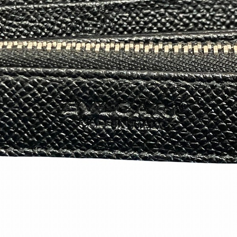 Bvlgari Black Leather Long Wallet (Bi-Fold) (Pre-Owned)