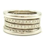 Bvlgari Clear White Gold (18K) Band Ring (Pre-Owned)