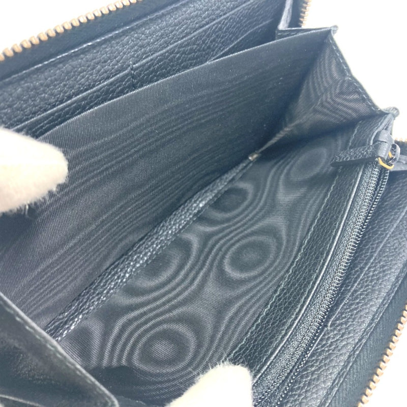 Gucci Black Leather Long Wallet (Bi-Fold) (Pre-Owned)