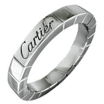 Cartier Lanieres Silver White Gold (18K) Band Ring (Pre-Owned)