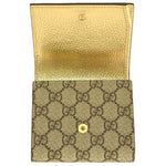 Gucci Gold Gg Supreme Leather Wallet (Bi-Fold) (Pre-Owned)