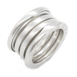 Bvlgari Silver White Gold (18K) Band Ring (Pre-Owned)