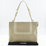 Versace Beige Leather Shoulder Bag (Pre-Owned)