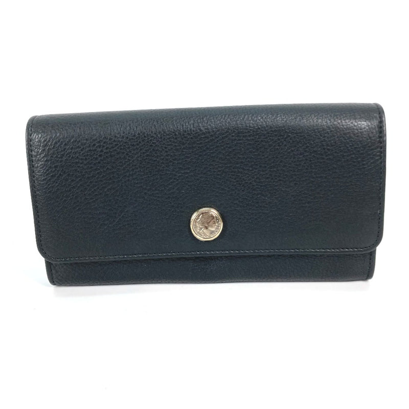 Bvlgari Black Leather Long Wallet (Bi-Fold) (Pre-Owned)