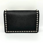 Fendi Black Leather Chain/Shoulder Wallet (Pre-Owned)