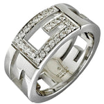 Gucci Silver White Gold (18K) Band Ring (Pre-Owned)