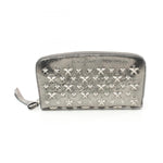 Jimmy Choo Silver Leather Long Wallet (Bi-Fold) (Pre-Owned)