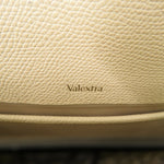 Valextra Beige Yellow Leather Shoulder Bag (Pre-Owned)