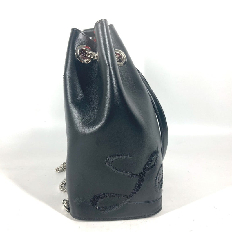 Christian Louboutin Black Spangles Leather Backpack (Pre-Owned)