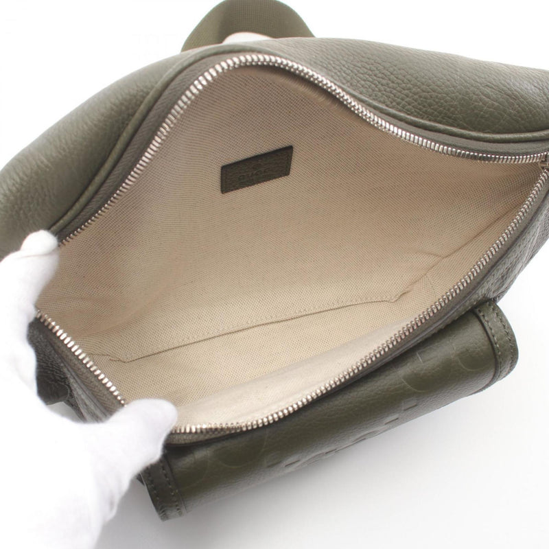 Gucci Khaki Leather Fanny Pack (Pre-Owned)