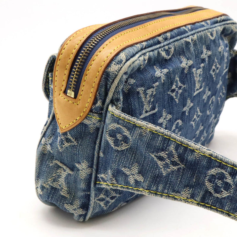 Louis Vuitton Blue Monogram Denim Fanny Pack Shoulder Bag (Pre-Owned)