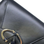 Valentino Garavani Black Leather Shoulder Bag (Pre-Owned)