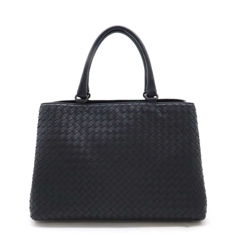 Bottega Veneta Intrecciato Dark Navy Intrecciato Handbag Tote Bag (Pre-Owned)