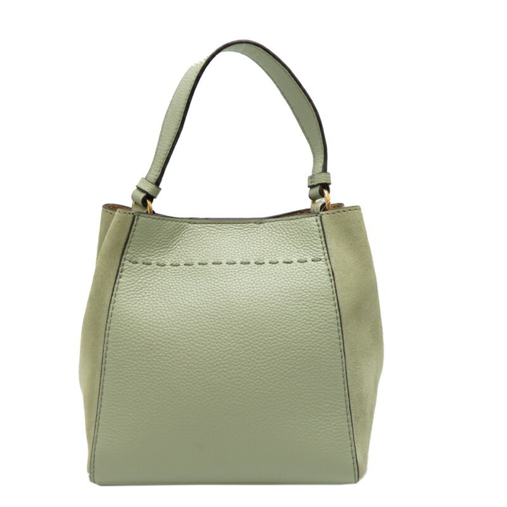 Tory Burch Light Green Leather Shoulder Bag (Pre-Owned)