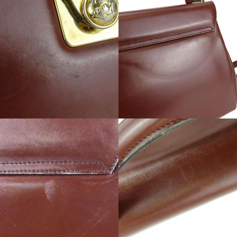 Salvatore Ferragamo Brown Leather Handbag (Pre-Owned)