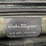 Salvatore Ferragamo Black Canvas Handbag (Pre-Owned)