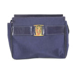 Salvatore Ferragamo Blue Cloth Pouch (Pre-Owned)