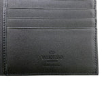 Valentino Garavani Black Leather Bill Wallet (Bi-Fold) (Pre-Owned)