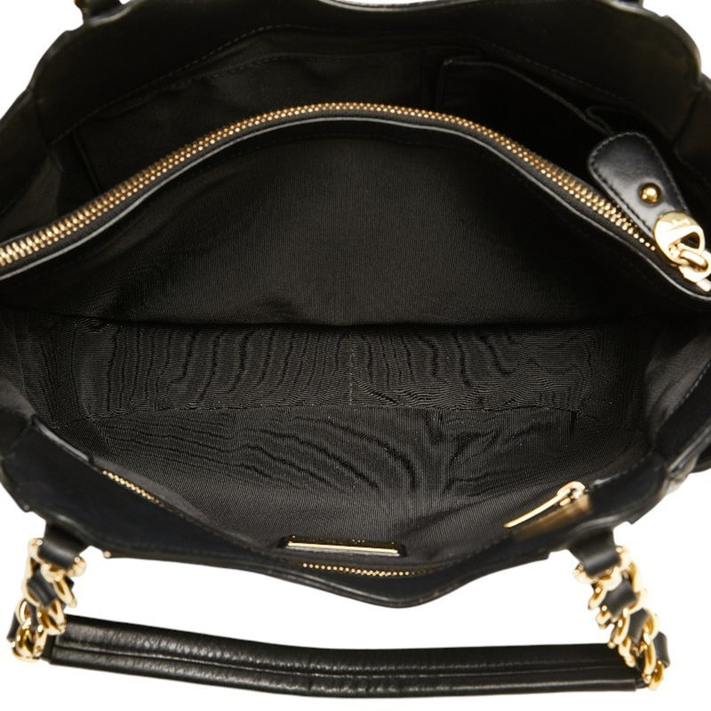 Salvatore Ferragamo Black Leather Handbag (Pre-Owned)