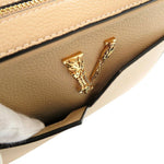 Versace Beige Leather Shoulder Bag (Pre-Owned)