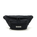 Balenciaga Black Nylon Canvas Fanny Pack Pouch Sling Bag (Pre-Owned)