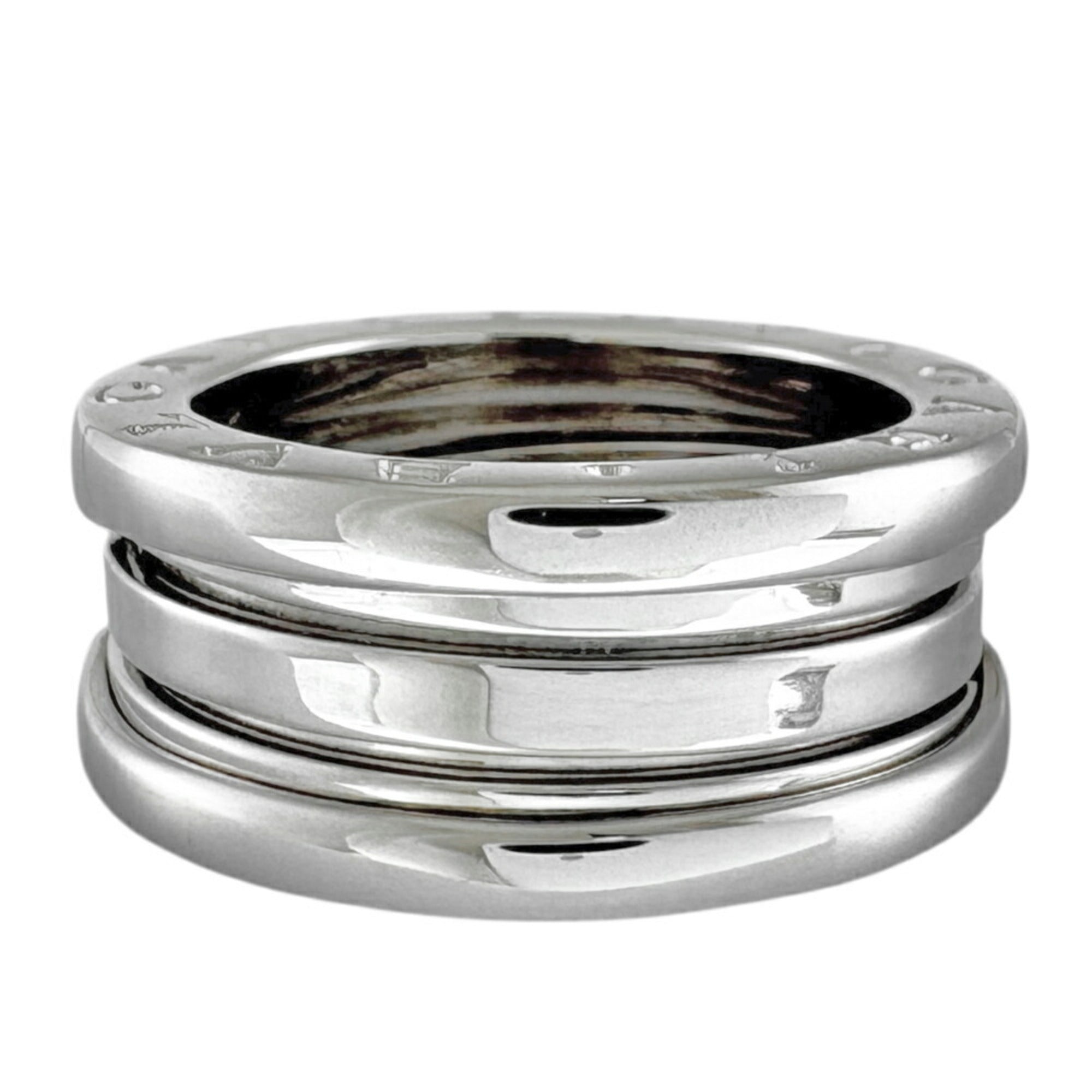 Bvlgari B.Zero1 Silver White Gold (18K) Band Ring (Pre-Owned)