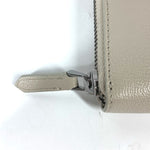 Bvlgari White Leather Long Wallet (Bi-Fold) (Pre-Owned)