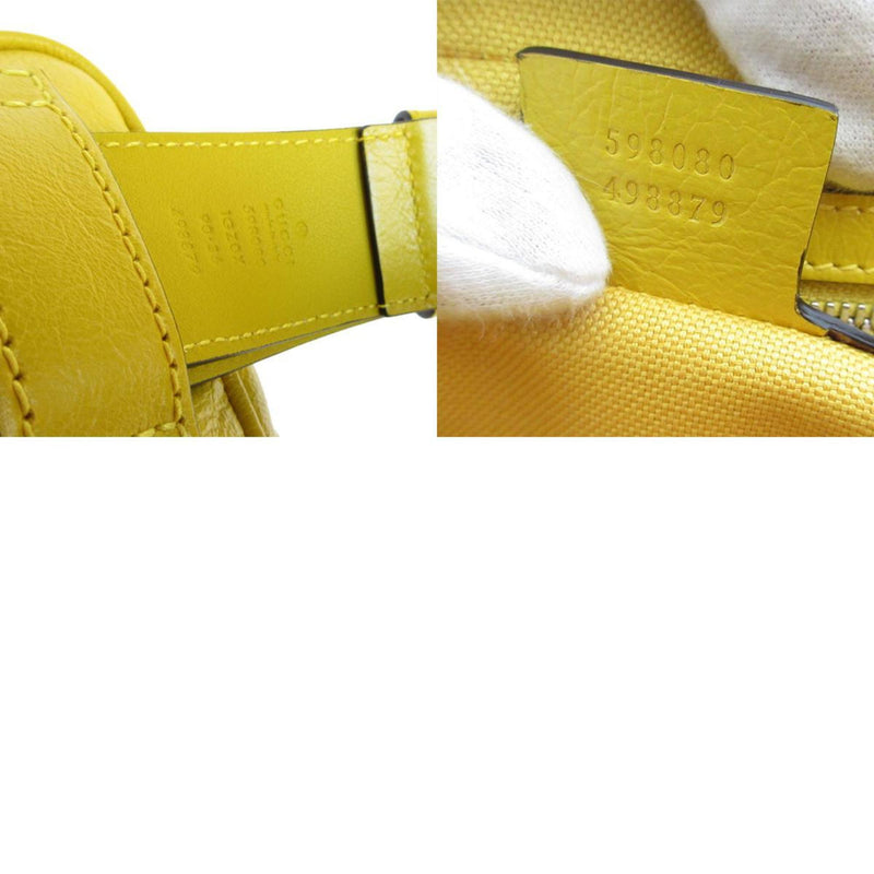 Gucci Yellow Leather Fanny Pack Sling Bag (Pre-Owned)