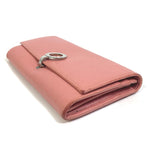 Bvlgari Pink Leather Long Wallet (Bi-Fold) (Pre-Owned)