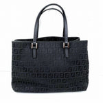 Fendi Black Canvas Handbag (Pre-Owned)