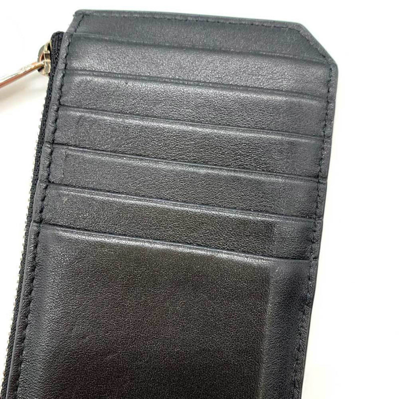 Jimmy Choo Black Leather Coin Purse/Coin Case (Pre-Owned)