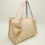 Fendi Beige Canvas Leather Tote Bag (Pre-Owned)