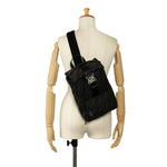 Fendi Black Canvas Leather Sling Bag (Pre-Owned)