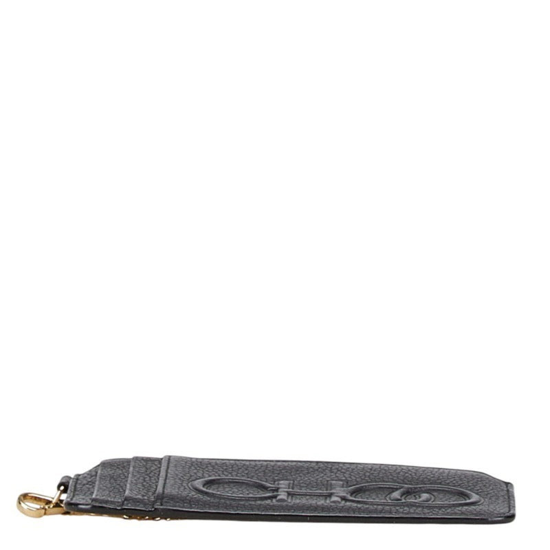 Jimmy Choo Black Leather Chain/Shoulder Wallet (Pre-Owned)